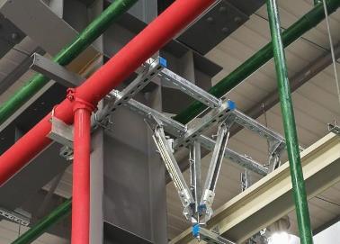 铁锋该抗震支架的整体式支吊架结构协调性好